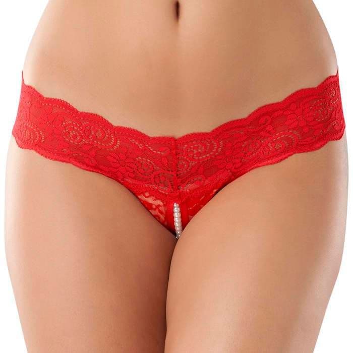 Lovevora Crotchless Pearl Thong